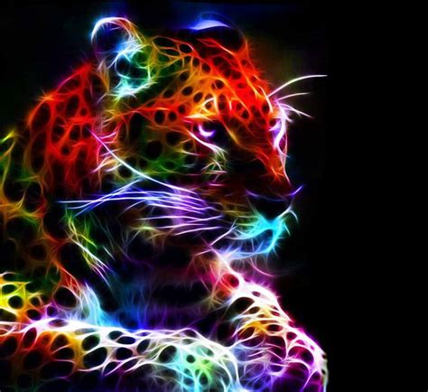 Pin by wolf on neon animals | Cross paintings, Diamond painting, Fractals