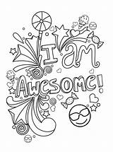A Colorful Mess Of Positivity coloring Book Affirmations  sketch template