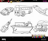 Transport vehicles coloring Page Stock Vector Image & Art  Alamy sketch template