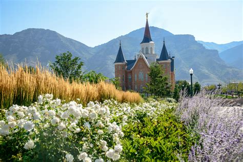 Vegetation at the Provo City Center Temple