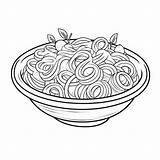 Premium Photo  Simple Pasta Coloring Page For Kids sketch template