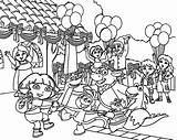 Cartoon Character Coloring Pages For Kids At GetColoringscom  Free sketch template