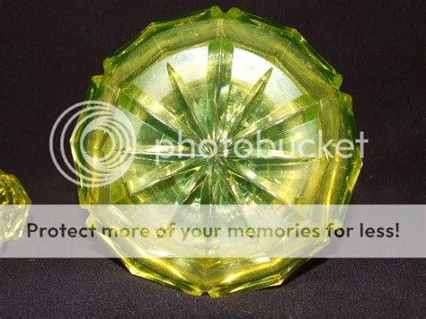 Large Victorian Uranium Vaseline Cut Glass Perfume Bottle | eBay