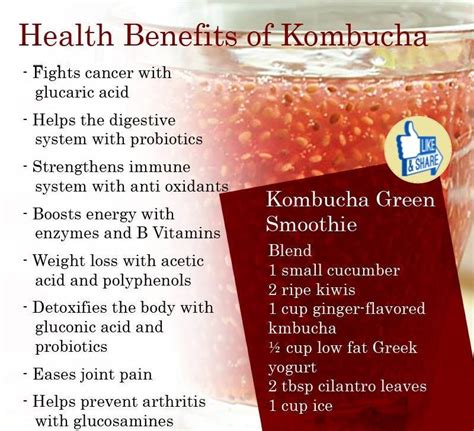 Natural, Organic and Herbal Cosmetics and Supplements | Kombucha benefits, Health benefits of ...