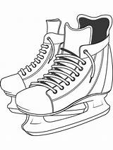 Ice Skates coloring pages sketch template