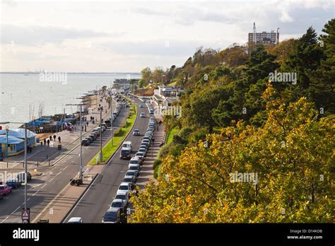 southend on sea essex seafront and parking Stock Photo - Alamy