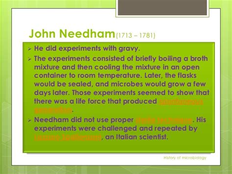 History of microbiology