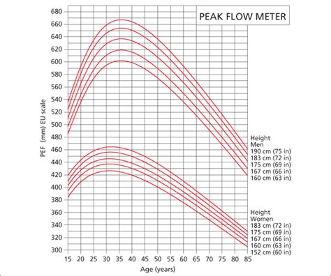 Peak Flow Meter Chart By Age