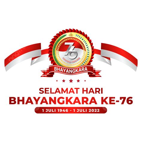 76 Vector PNG Images, Ucapan Hut Polri 2022 Hari Bhayangkara Ke 76, Hut ...