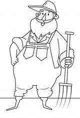 Farmer Coloring Pages Printable sketch template