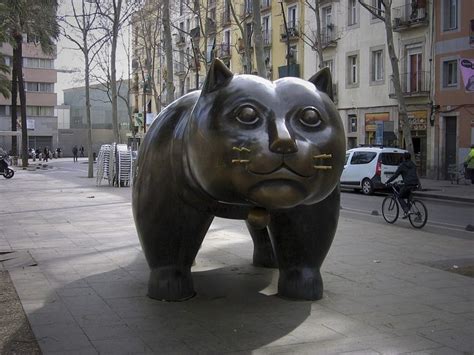 Fernando Botero - Cat, Barcelona, 1990 | Fernando botero, Animal ...