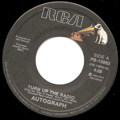 Autograph - Turn Up The Radio (1984, Vinyl) | Discogs