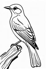 20 Mockingbird Coloring Pages For Kids  ShadeMaze sketch template
