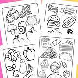 Healthy And Unhealthy Food Coloring Pages sketch template