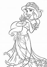 Disney Princess Jasmine Printable Coloring Page  Free sketch template