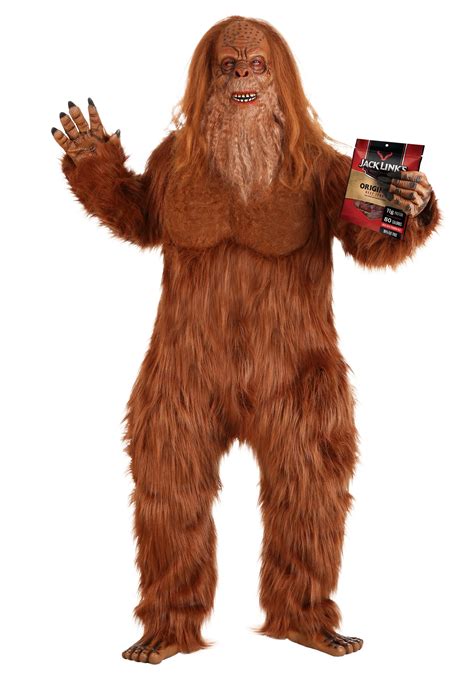 Jack Links Plus Size Sasquatch Costume for Adults