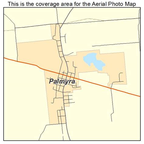 Aerial Photography Map of Palmyra, IN Indiana