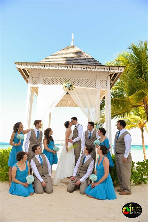 Ceremony @ the Beach Gazebo @ RIU Ocho Rios, Jamaica | Jamaica wedding, Gazebo, Jamaica