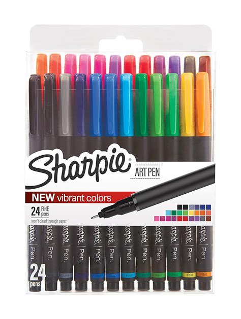 Sharpie Felt Tip Pens Medium Point Art Pen Set (Assorted Colours) 24 Pack: Amazon.in: Office ...