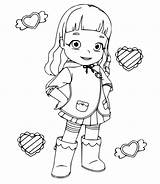 Gina From Rainbow Ruby Coloring  Play Free Game Online sketch template