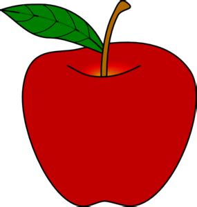 Red Apple Clip Art at Clker.com - vector clip art online, royalty free ...