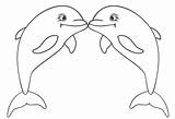 Dolphin Coloring Pages  Free Printable For Kids sketch template