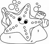 Star Fish Coloring sketch template