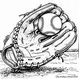 Baseball Glove Coloring Pages  Free & Printable sketch template