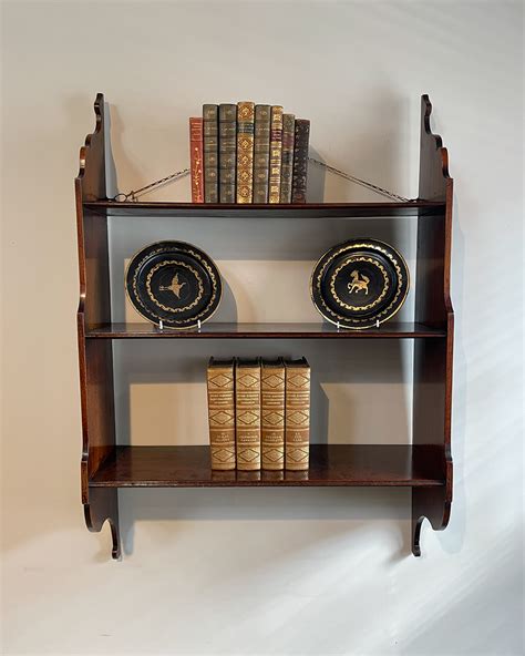 Antique wall shelves, 19th century shelves, mahogany wall shelves ...