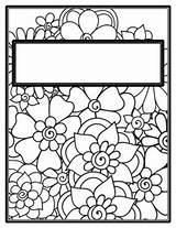 Flowers Spring Teacher Student Binder Covers And Spines Summer  sketch template