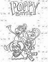 Poppy Playtime Coloring Pages Free  sketch template