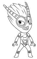 gecko coloring page pj masks kidsworksheetfun - gecko from pj masks coloring page free printable ...