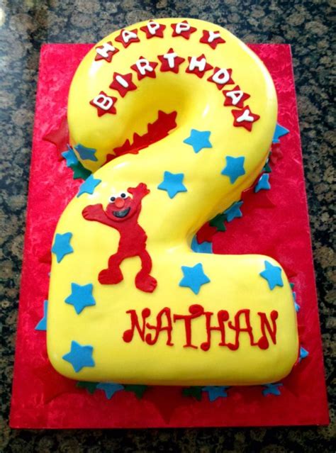 Carved Elmo 2Nd Birthday Cake - CakeCentral.com