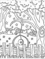 Tree Swing Coloring Pages Sketch Page sketch template