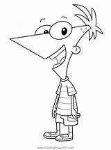 Phineas Flynn And Ferb Coloring Page For Kids  Free sketch template