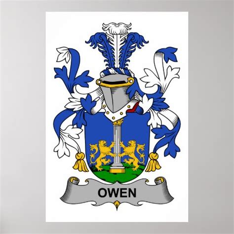 Owen Family Crest Poster | Zazzle