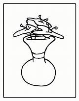 Flower Pot Coloring Pages To Print  Free Printable sketch template