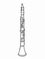 Clarinet Coloring Pages  Coloring Nation sketch template