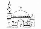 Mosque 1 sketch template