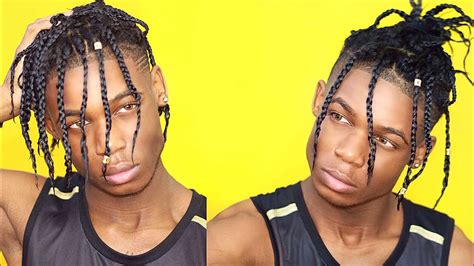 Box Braids Tutorial: TRAVIS SCOTT/LIL YACHTY INSPIRED - YouTube