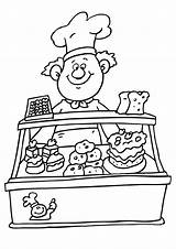 Coloring Page baker  Free printables Img 6589 sketch template