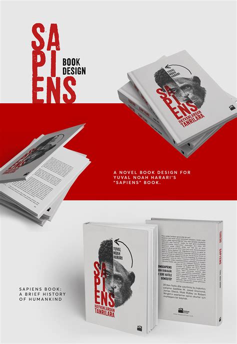 sapiens, book cover on Behance