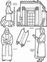 Solomons Temple Coloring Paper Pages sketch template