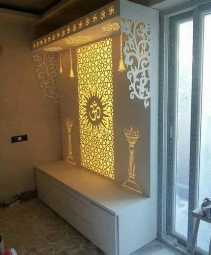 White Traditional MDF CNC Cutting Temple, For Home at Rs 1500 in Greater Noida