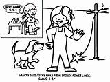 Free Printable Electrical Safety Coloring Page  sketch template