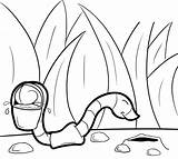 Earthworm 3 sketch template