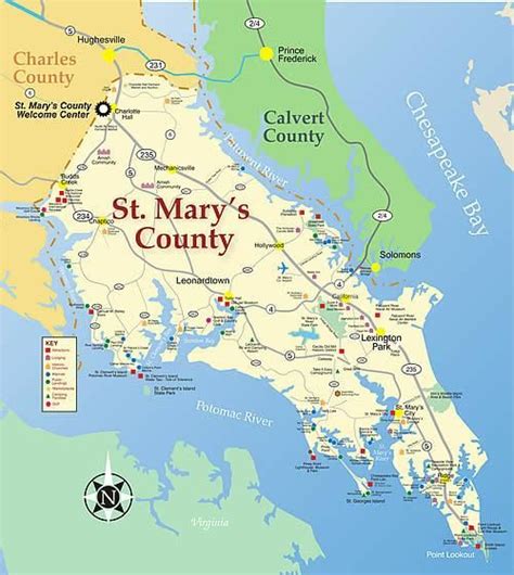 St. Mary's County, MD, where my ancestral grandfather arrived in 1669 ...