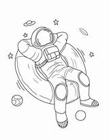 Space Coloring Pages Free Printable PDF sketch template