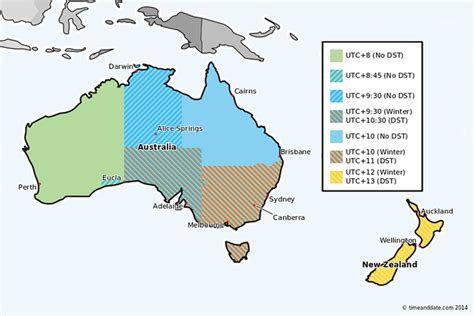 Australia & New Zealand end DST on April 5, 2015