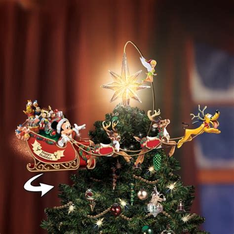 The Bradford Exchange Disney's Timeless Holiday Treasures Tree Topper ...